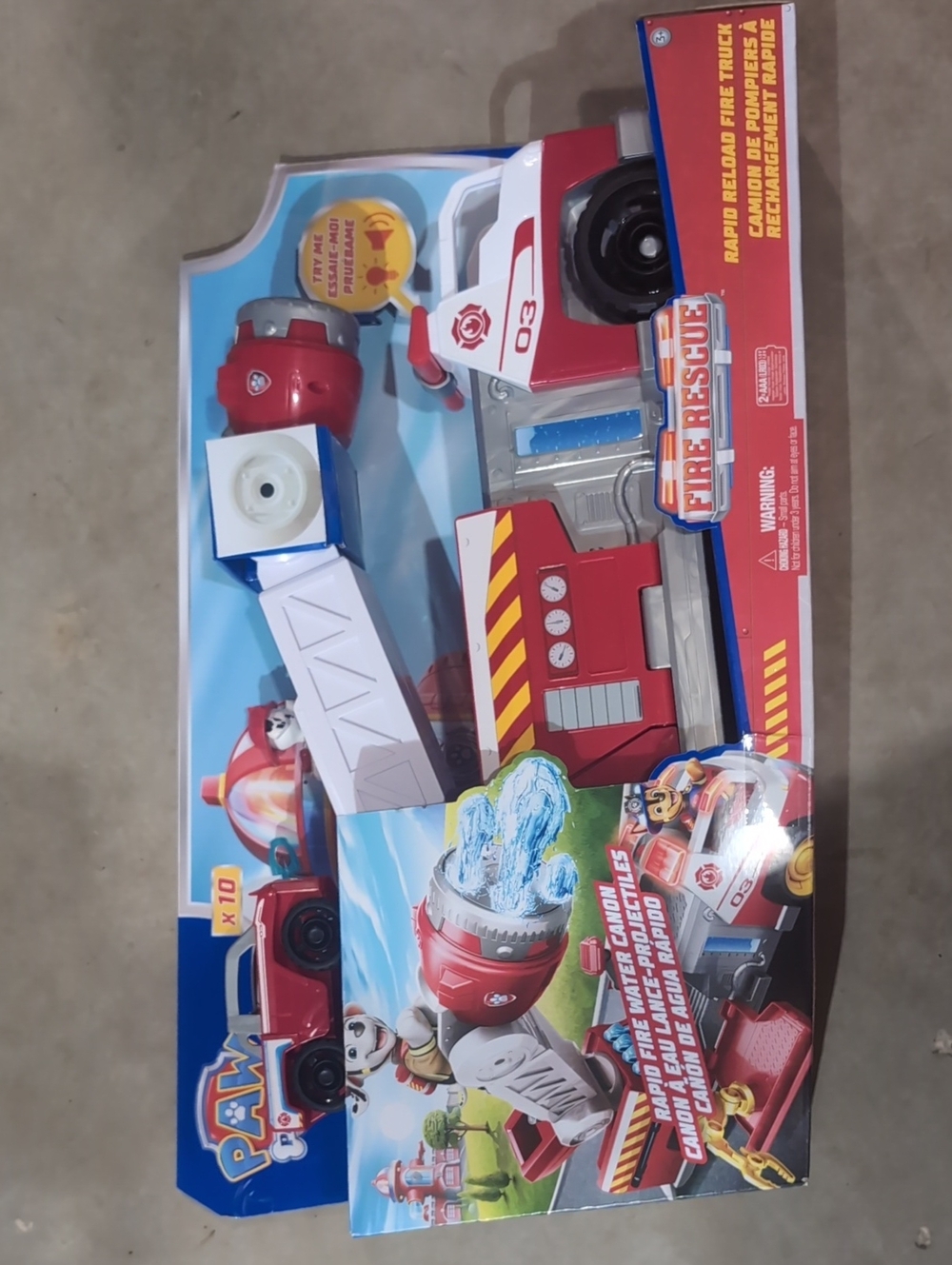 Paw Patrol Red & White Fire Rescue Ladder Truck Toy
